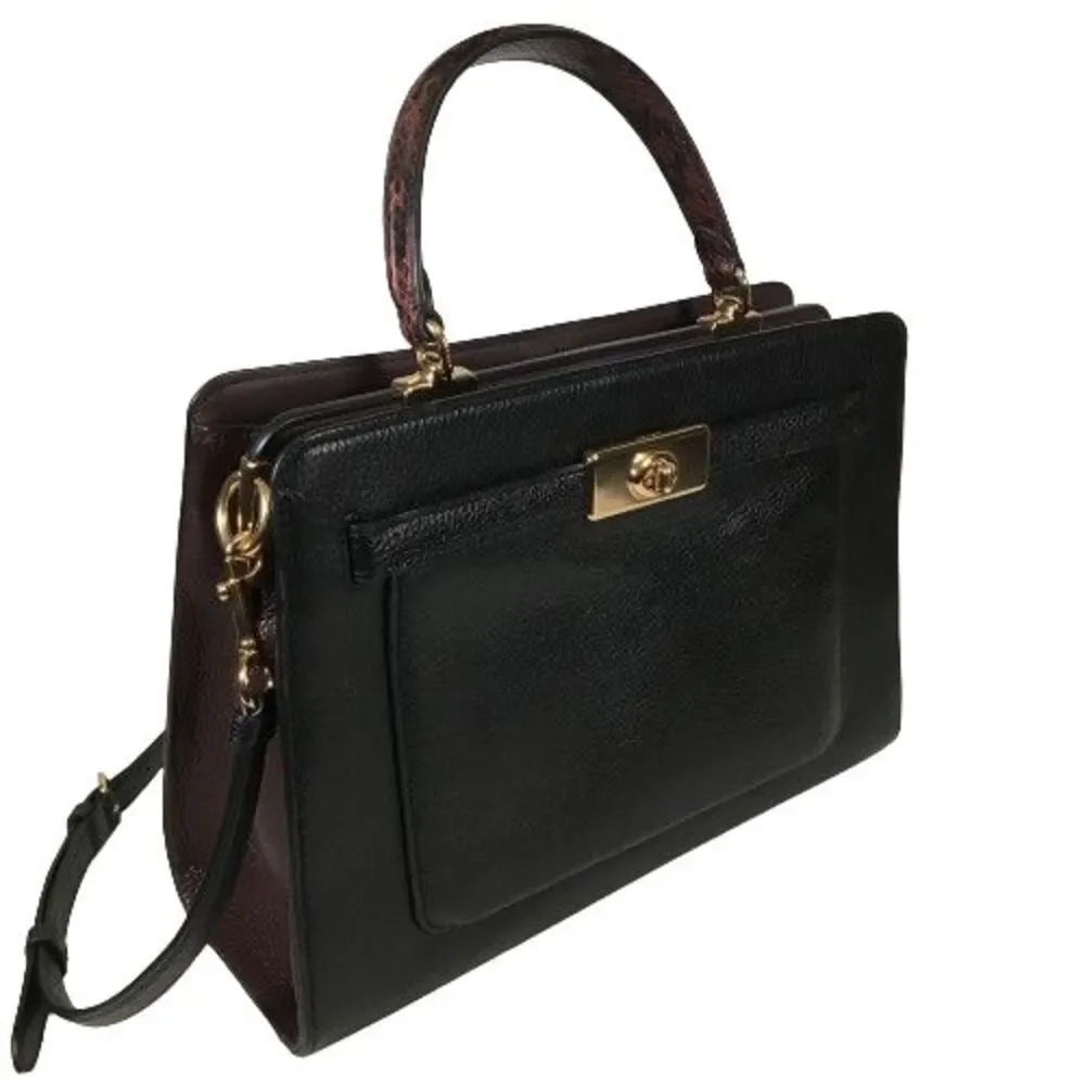 Coach Lane Carryall Leather Crossbody Satchel Purse Shoulder Bag C8211 MRP $549